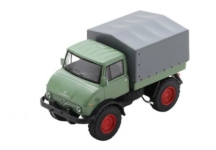 Schuco 451640021 - 1:64 - Mercedes-Benz Unimog U 406 - resedagrün/rot